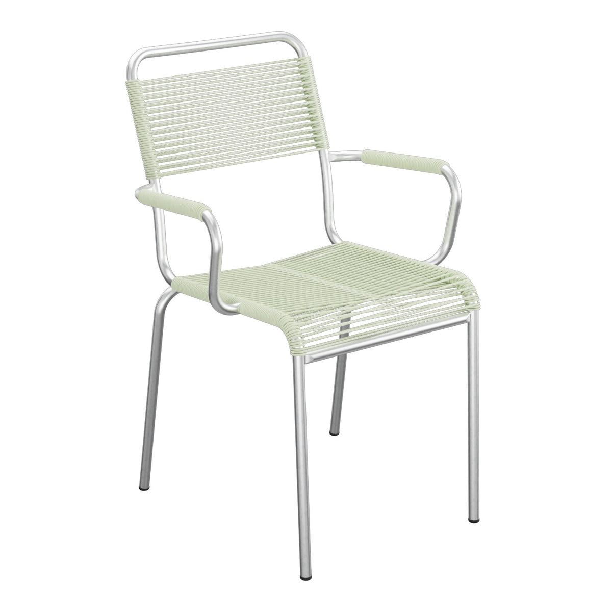 Schaffner Rigi fauteuil repas Spaghetti – Vert Pastel 64 / Galvanisé à chaud 02