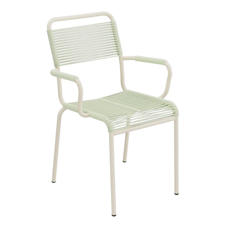 Schaffner Rigi fauteuil repas Spaghetti – Vert Pastel 64 / Sable Pastel 15