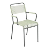Schaffner Rigi fauteuil repas Spaghetti – Vert Pastel 64 / Graphite 73