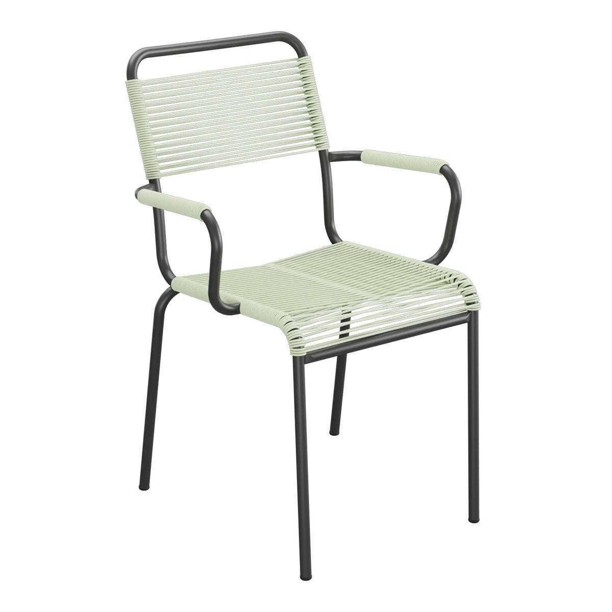 Schaffner Rigi fauteuil repas Spaghetti – Vert Pastel 64 / Anthracite 77
