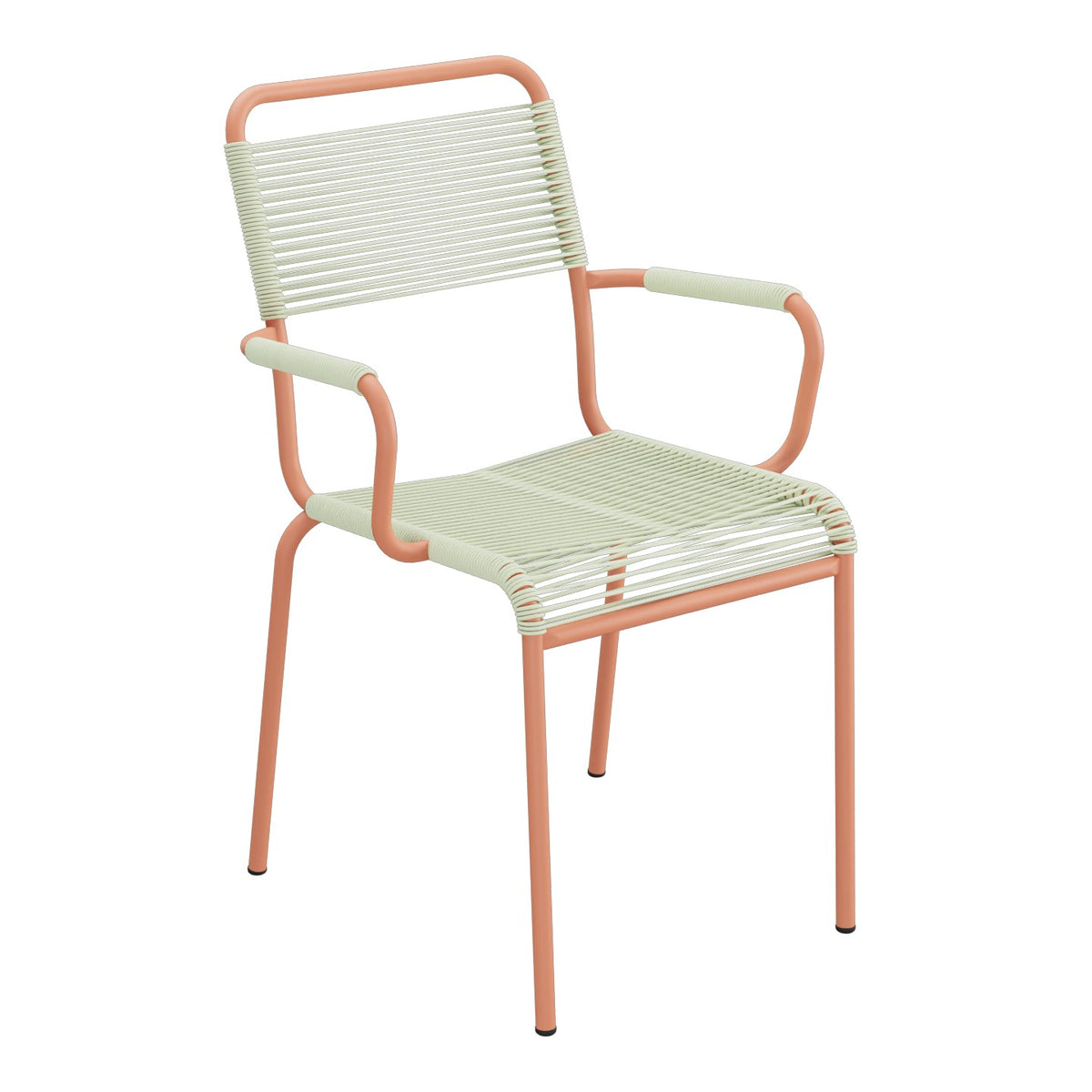 Schaffner Rigi fauteuil repas Spaghetti – Vert Pastel 64 / Terracotta 84