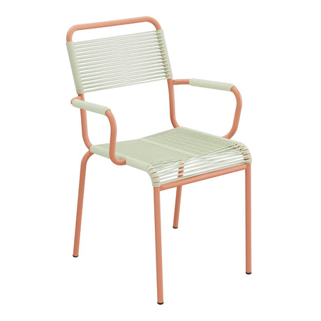 Schaffner Rigi fauteuil repas Spaghetti – Vert Pastel 64 / Terracotta 84