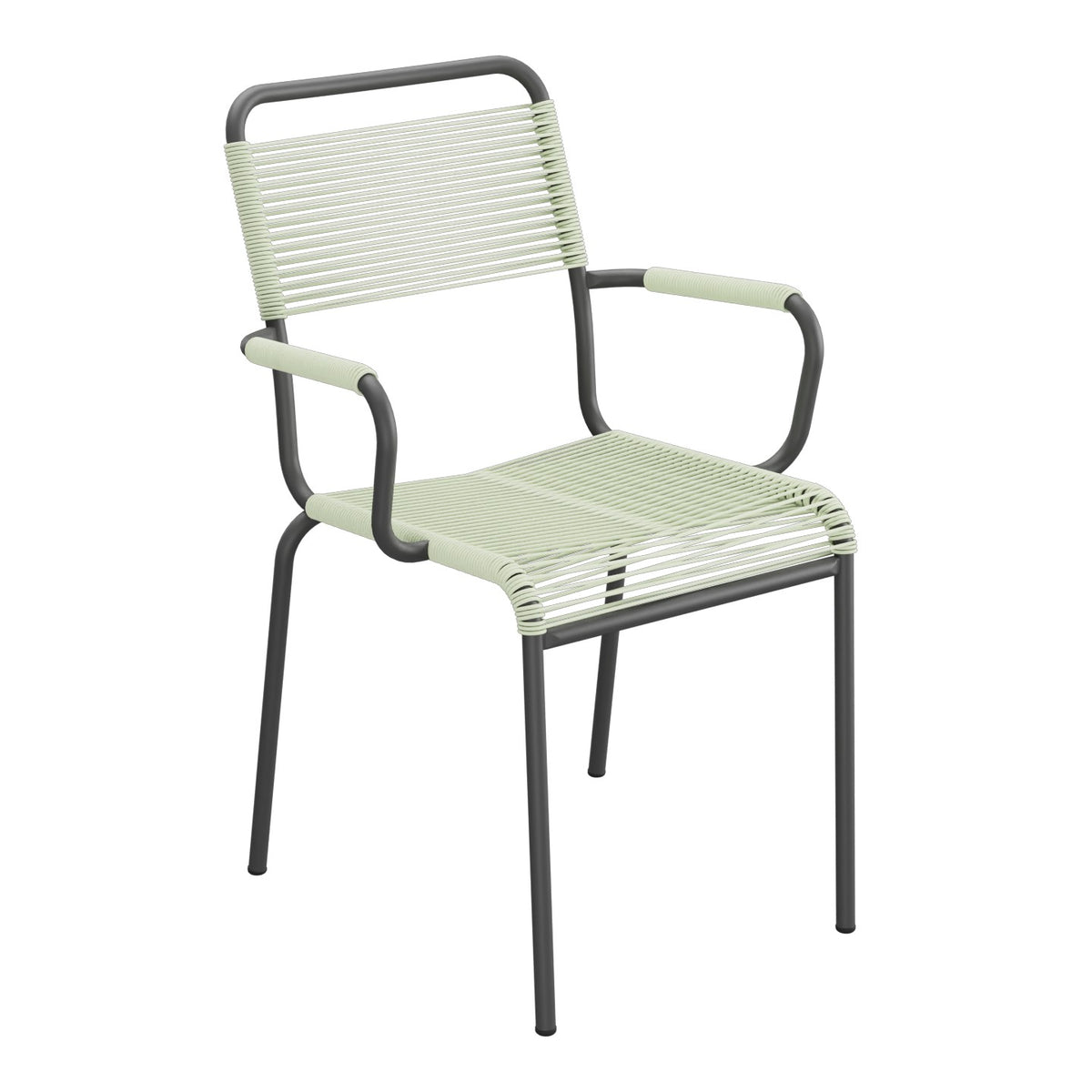 Schaffner Rigi fauteuil repas Spaghetti – Vert Pastel 64 / Noir 91