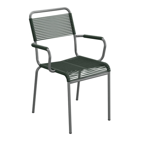 Schaffner Rigi fauteuil repas Spaghetti – Vert Sapin 66 / Graphite 73