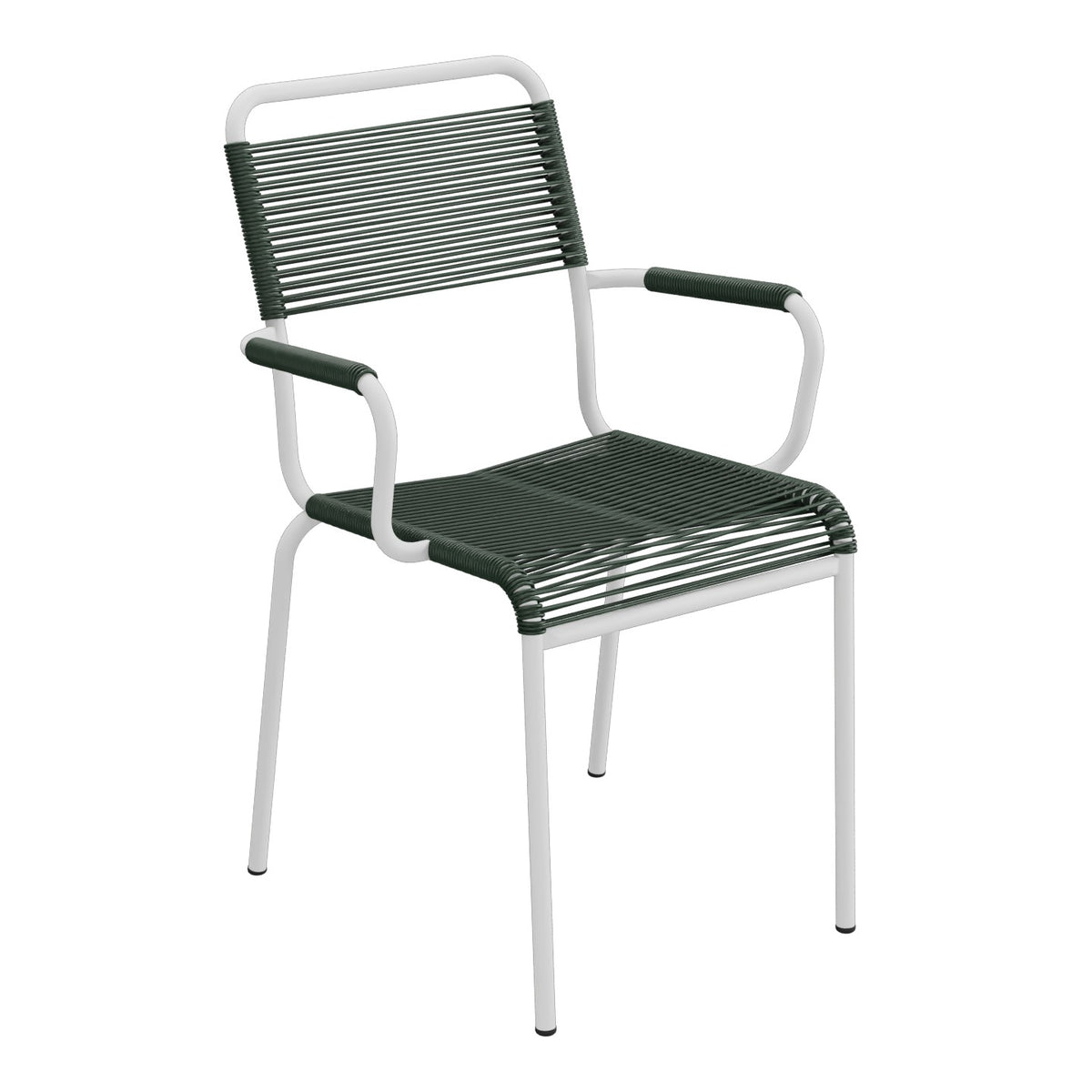 Schaffner Rigi fauteuil repas Spaghetti – Vert Sapin 66 / Gris Argent 78
