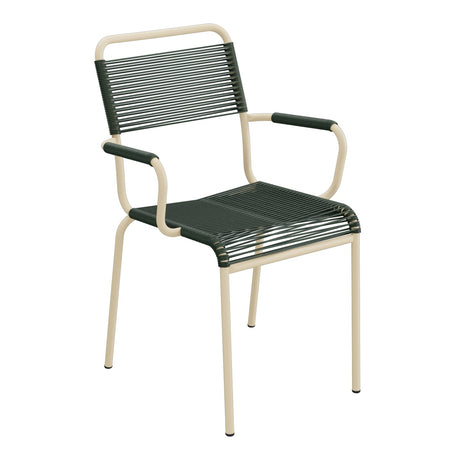 Schaffner Rigi fauteuil repas Spaghetti – Vert Sapin 66 / Marron Pastel 83