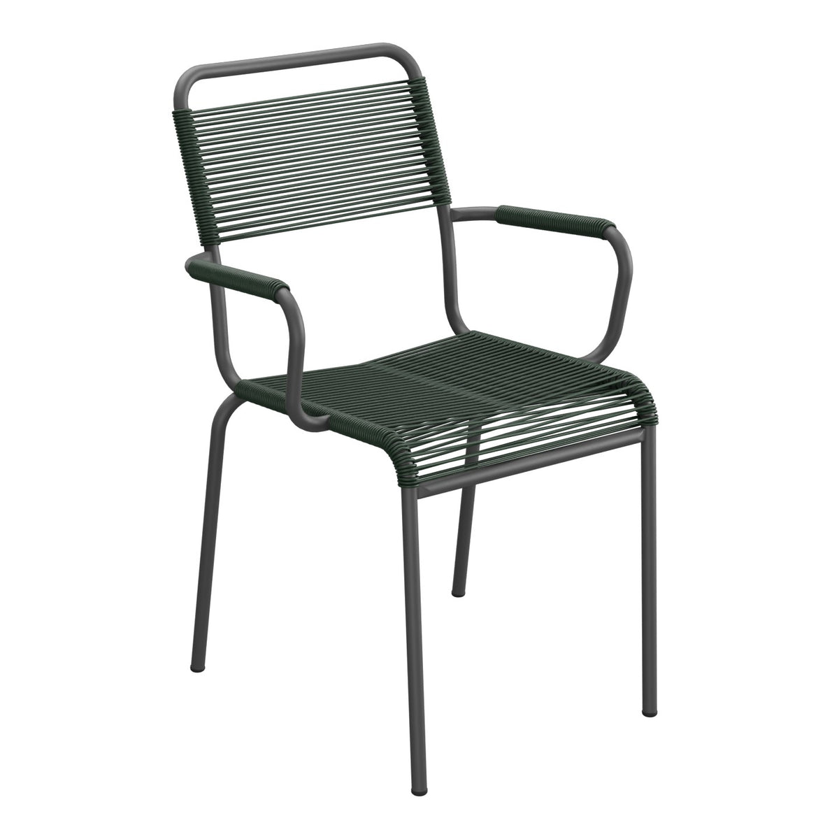 Schaffner Rigi fauteuil repas Spaghetti – Vert Sapin 66 / Noir 91