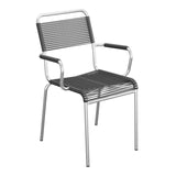 Schaffner Rigi fauteuil repas Spaghetti – Anthracite 77 / Galvanisé à chaud 02