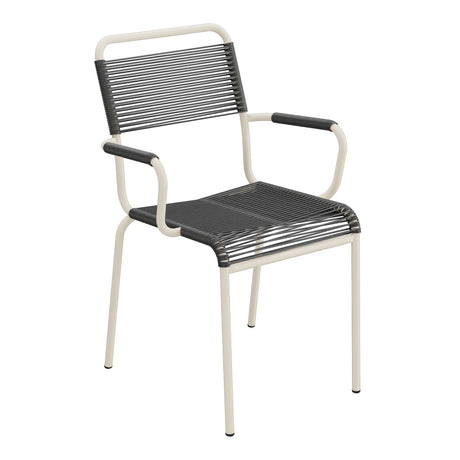 Schaffner Rigi fauteuil repas Spaghetti – Anthracite 77 / Sable Pastel 15
