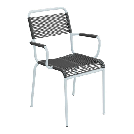 Schaffner Rigi fauteuil repas Spaghetti – Anthracite 77 / Bleu Pastel 51
