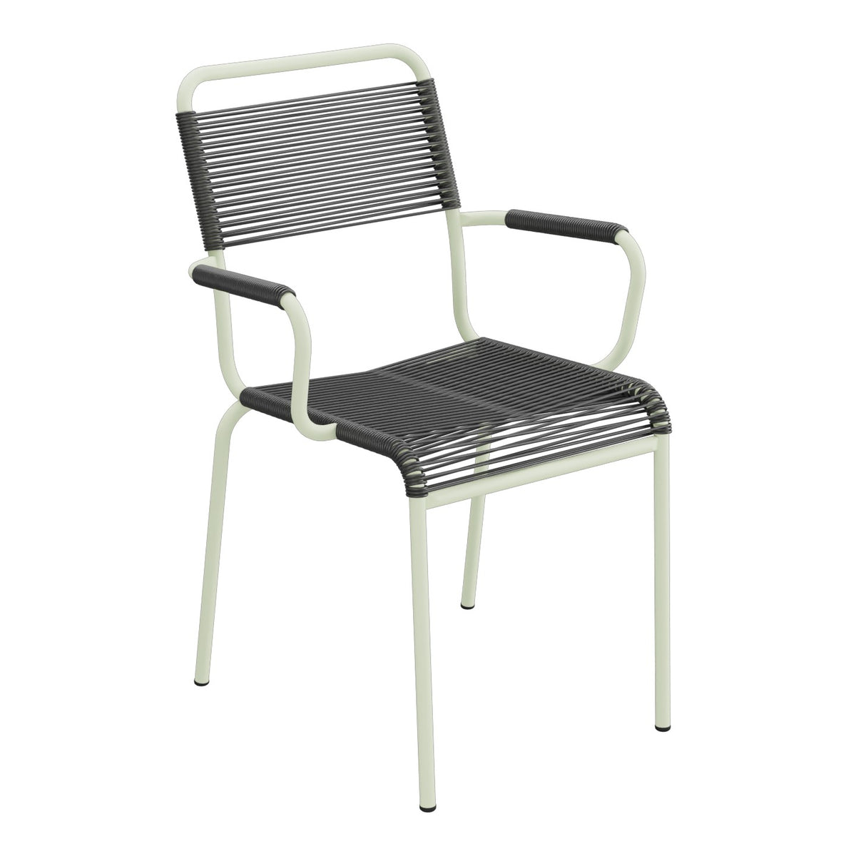 Schaffner Rigi fauteuil repas Spaghetti – Anthracite 77 / Vert Pastel 64