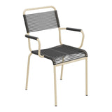 Schaffner Rigi fauteuil repas Spaghetti – Anthracite 77 / Marron Pastel 83