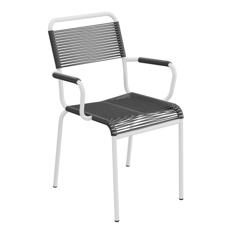 Schaffner Rigi fauteuil repas Spaghetti – Anthracite 77 / Blanc 90