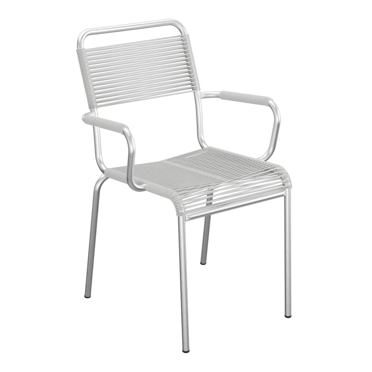 Schaffner Rigi fauteuil repas Spaghetti – Gris Argent 78 / Galvanisé à chaud 02
