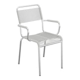 Schaffner Rigi fauteuil repas Spaghetti – Gris Argent 78 / Galvanisé à chaud 02