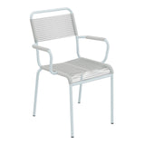 Schaffner Rigi fauteuil repas Spaghetti – Gris Argent 78 / Bleu Pastel 51