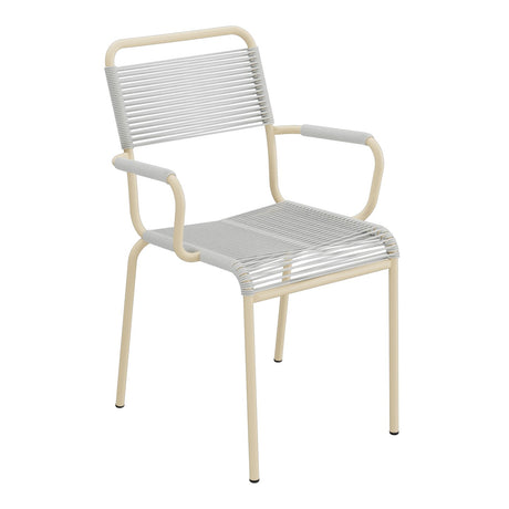 Schaffner Rigi fauteuil repas Spaghetti – Gris Argent 78 / Marron Pastel 83