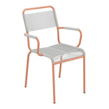 Schaffner Rigi fauteuil repas Spaghetti – Gris Argent 78 / Terracotta 84