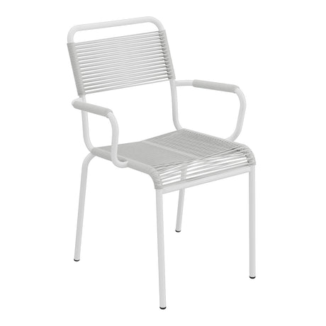 Schaffner Rigi fauteuil repas Spaghetti – Gris Argent 78 / Blanc 90
