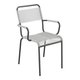 Schaffner Rigi fauteuil repas Spaghetti – Gris Argent 78 / Noir 91
