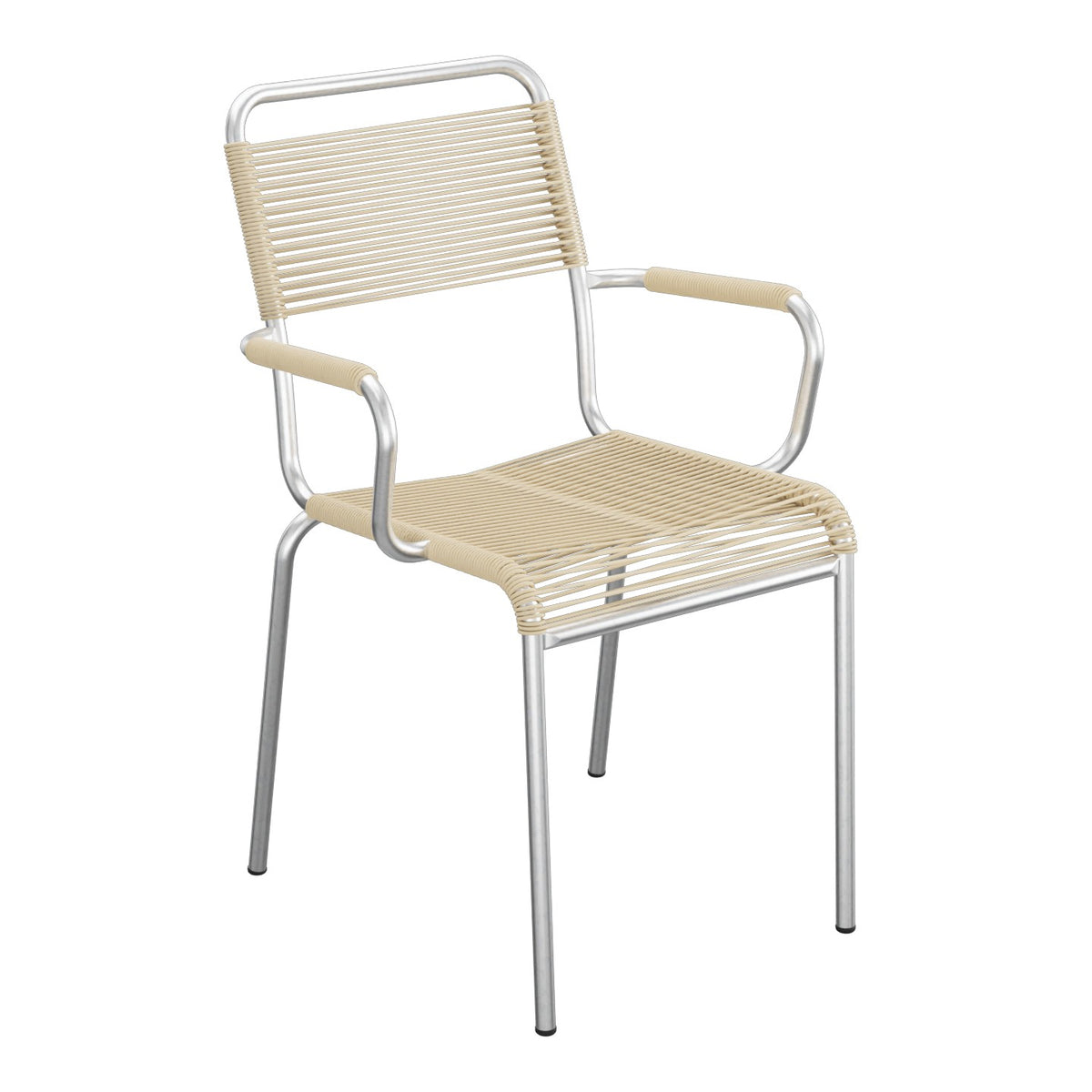 Schaffner Rigi fauteuil repas Spaghetti – Marron Pastel 83 / Galvanisé à chaud 02