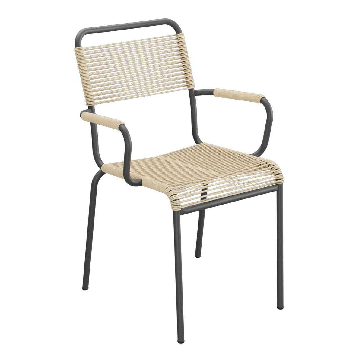 Schaffner Rigi fauteuil repas Spaghetti – Marron Pastel 83 / Noir 91
