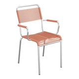 Schaffner Rigi fauteuil repas Spaghetti – Terracotta 84 / Galvanisé à chaud 02