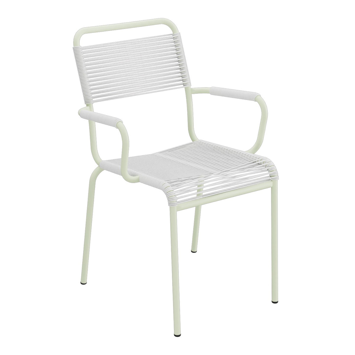 Schaffner Rigi fauteuil repas Spaghetti – Blanc 90 / Vert Pastel 64