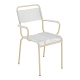 Schaffner Rigi fauteuil repas Spaghetti – Blanc 90 / Marron Pastel 83