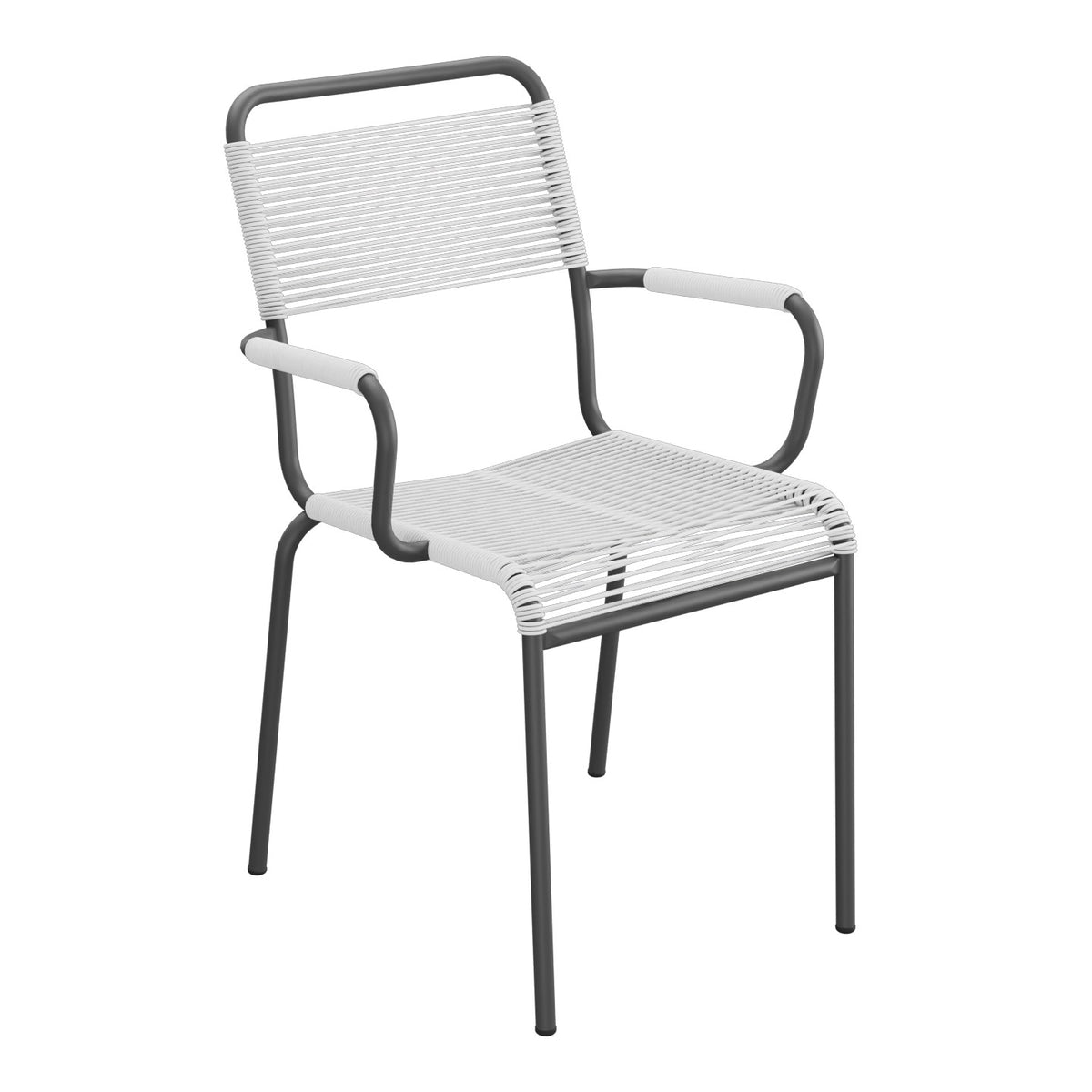 Schaffner Rigi fauteuil repas Spaghetti – Blanc 90 / Noir 91