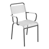 Schaffner Rigi fauteuil repas Spaghetti – Blanc 90 / Noir 91