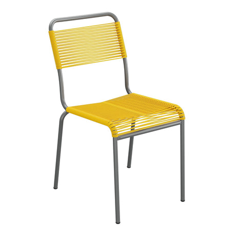 Schaffner Rigi chaise repas Spaghetti – Jaune 11 / Graphite 73