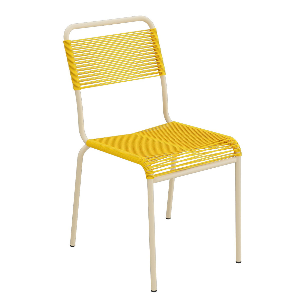 Schaffner Rigi chaise repas Spaghetti – Jaune 11 / Marron Pastel 83