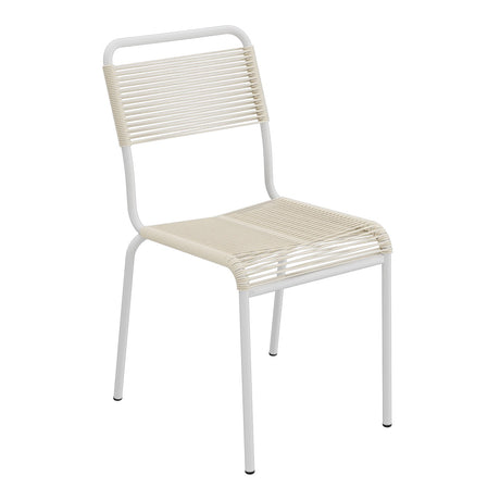 Schaffner Rigi chaise repas Spaghetti – Sable Pastel 15 / Gris Argent 78