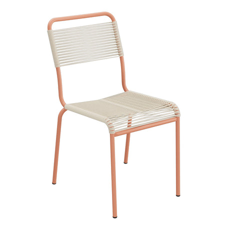 Schaffner Rigi chaise repas Spaghetti – Sable Pastel 15 / Terracotta 84
