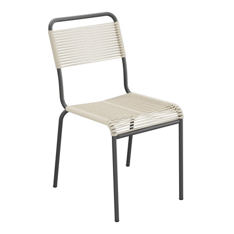 Schaffner Rigi chaise repas Spaghetti – Sable Pastel 15 / Noir 91