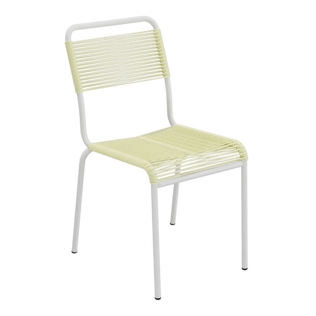 Schaffner Rigi chaise repas Spaghetti – Jaune Buis 18 / Gris Argent 78