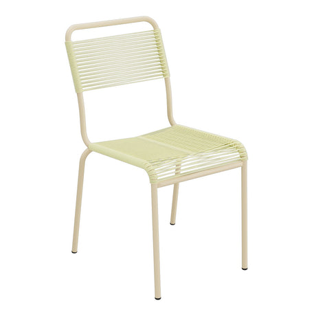 Schaffner Rigi chaise repas Spaghetti – Jaune Buis 18 / Marron Pastel 83