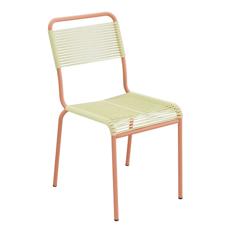 Schaffner Rigi chaise repas Spaghetti – Jaune Buis 18 / Terracotta 84