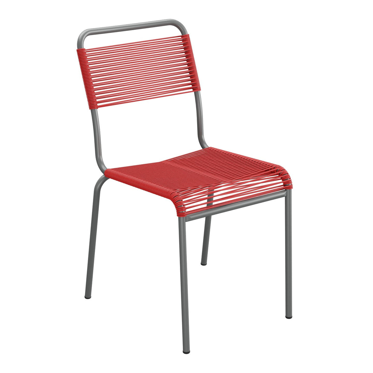 Schaffner Rigi chaise repas Spaghetti – Rouge 30 / Graphite 73