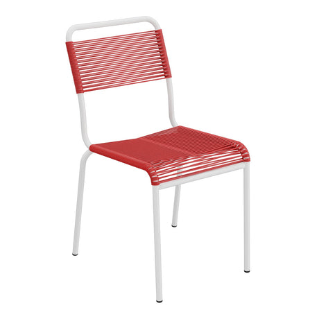 Schaffner Rigi chaise repas Spaghetti – Rouge 30 / Blanc 90