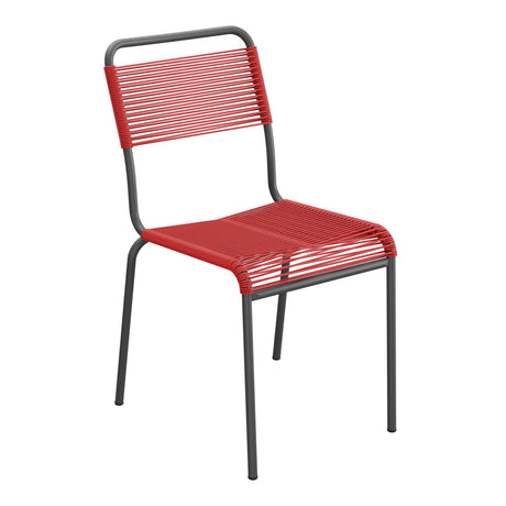 Schaffner Rigi chaise repas Spaghetti – Rouge 30 / Noir 91