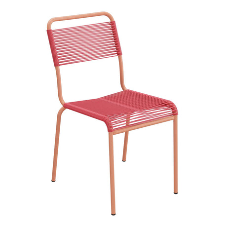 Schaffner Rigi chaise repas Spaghetti – Rouge Érable 33 / Terracotta 84