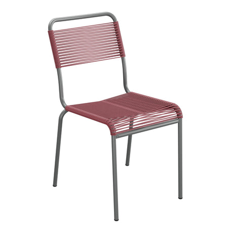 Schaffner Rigi chaise repas Spaghetti – Bordeaux 38 / Graphite 73