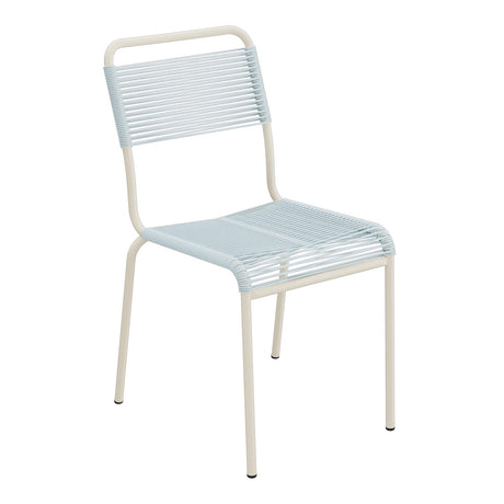 Schaffner Rigi chaise repas Spaghetti – Bleu Pastel 51 / Sable Pastel 15
