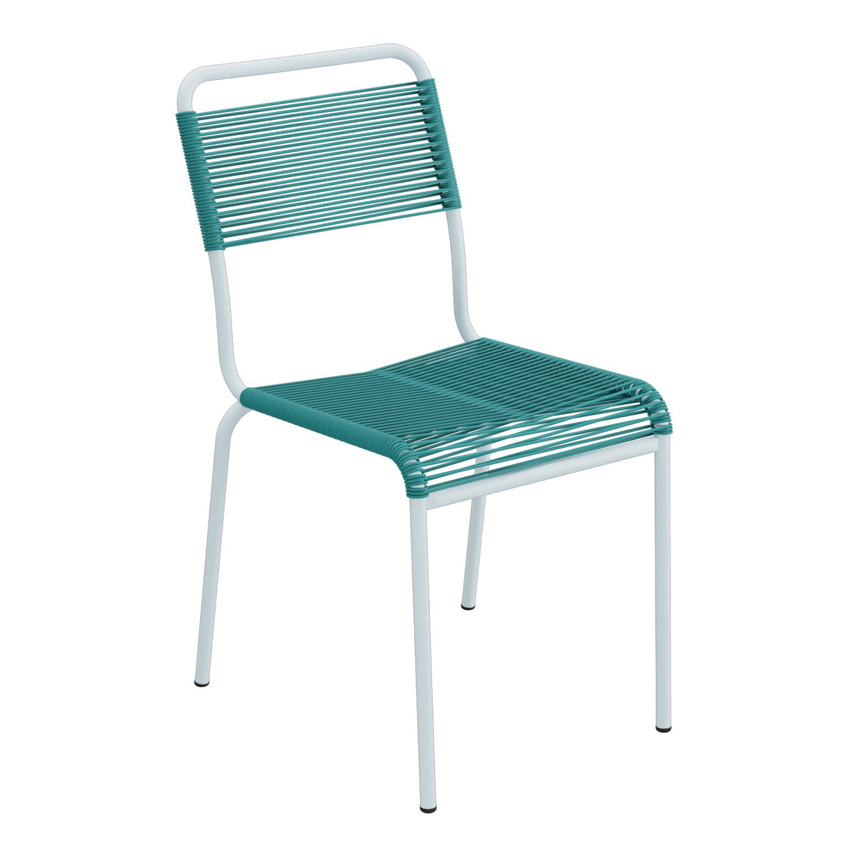 Schaffner Rigi chaise repas Spaghetti – Bleu Kali 56 / Bleu Pastel 51