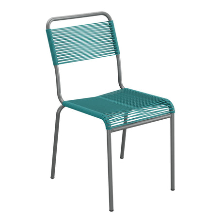 Schaffner Rigi chaise repas Spaghetti – Bleu Kali 56 / Graphite 73