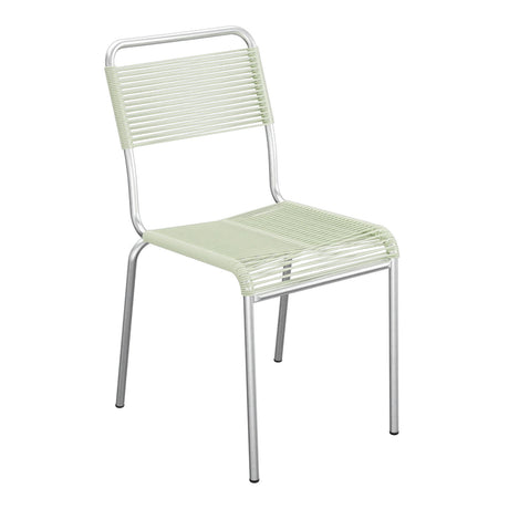 Schaffner Rigi chaise repas Spaghetti – Vert Pastel 64 / Galvanisé à chaud 02