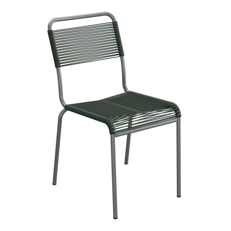 Schaffner Rigi chaise repas Spaghetti – Vert Sapin 66 / Graphite 73