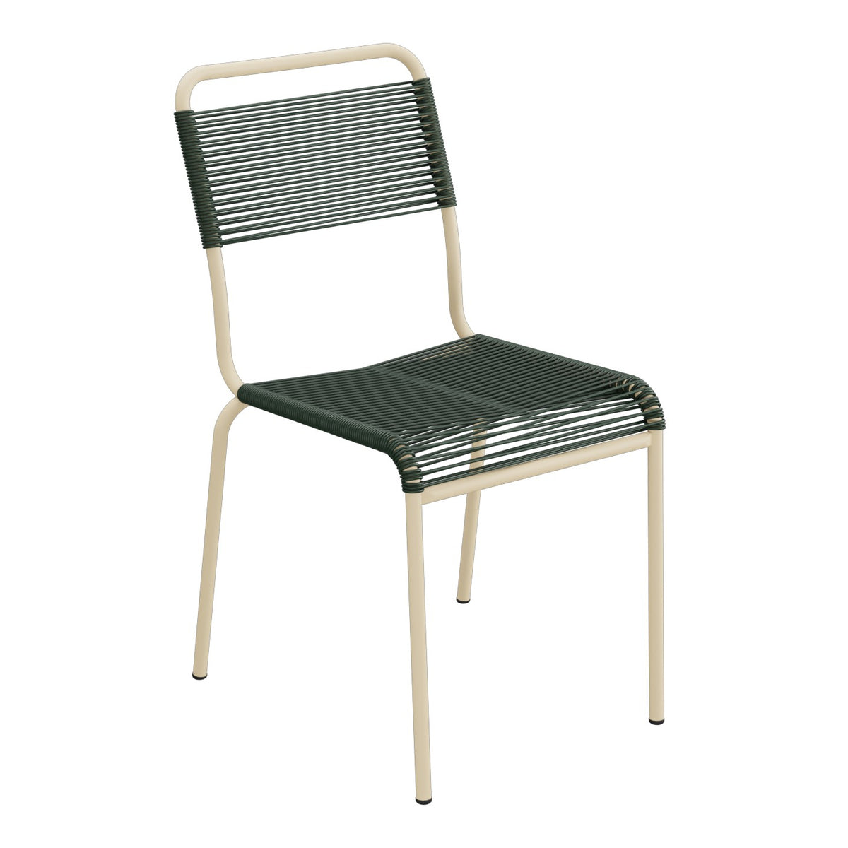 Schaffner Rigi chaise repas Spaghetti – Vert Sapin 66 / Marron Pastel 83